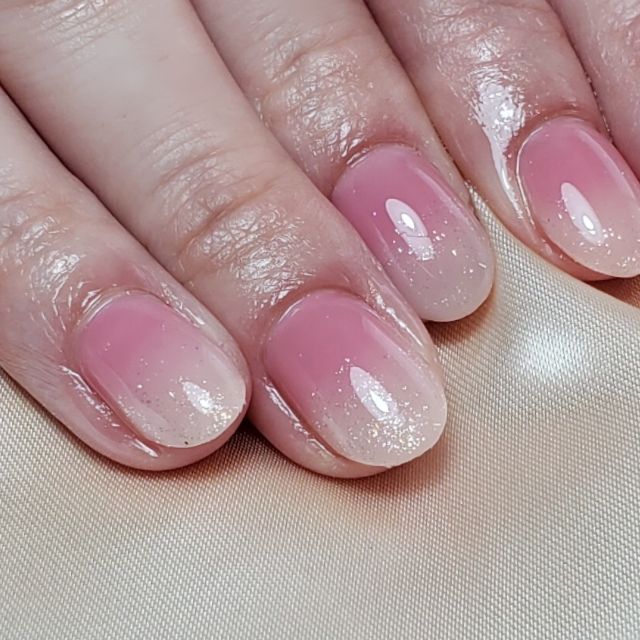 ミルグラ 花びらネイル じゅわグラデーションネイル Ayr Nail予約 ミルグラ 花びらネイル じゅわグラデーションネイル Ayr Nail予約