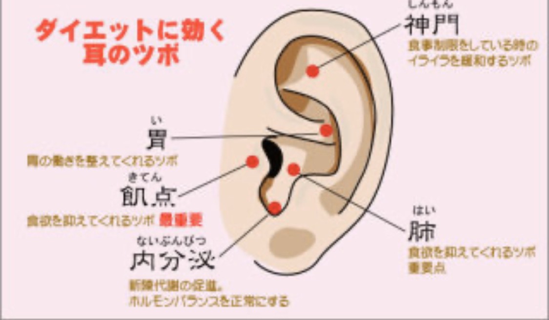 ダイエット耳ツボピアス 指先から体質改善するネイルサロン 美肌ネイルレイ