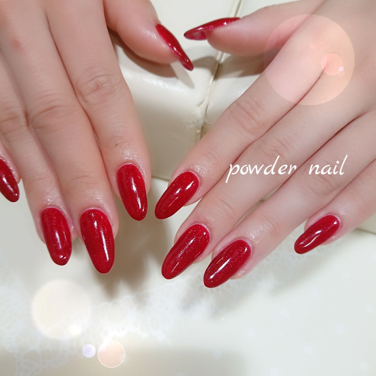 Handジェルネイル シンプル Powder Nail