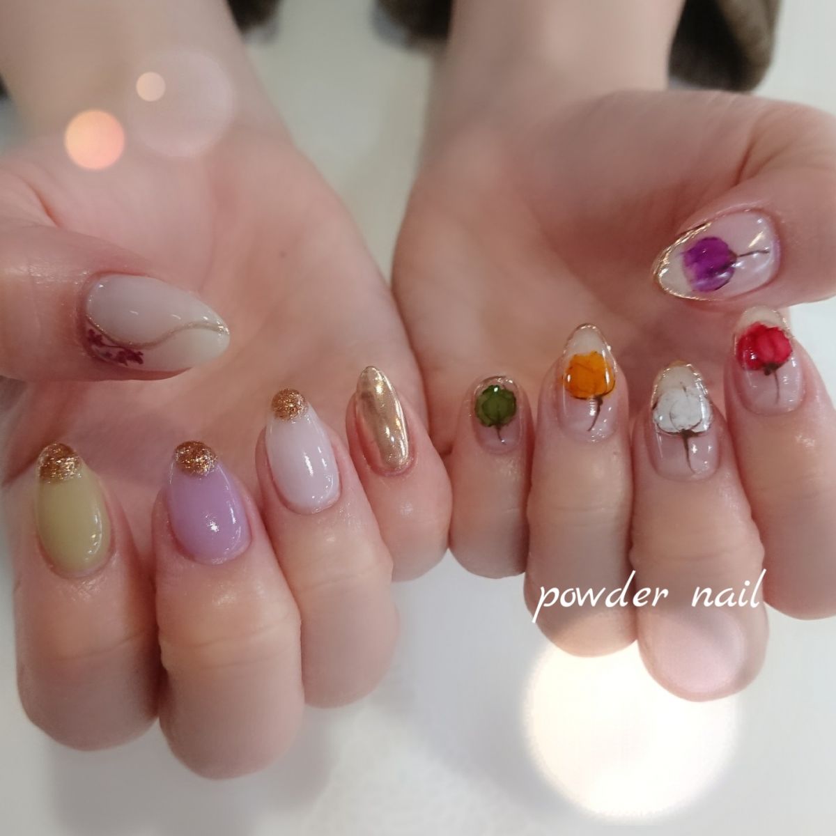 Handジェルネイル つけ放題 Powder Nail