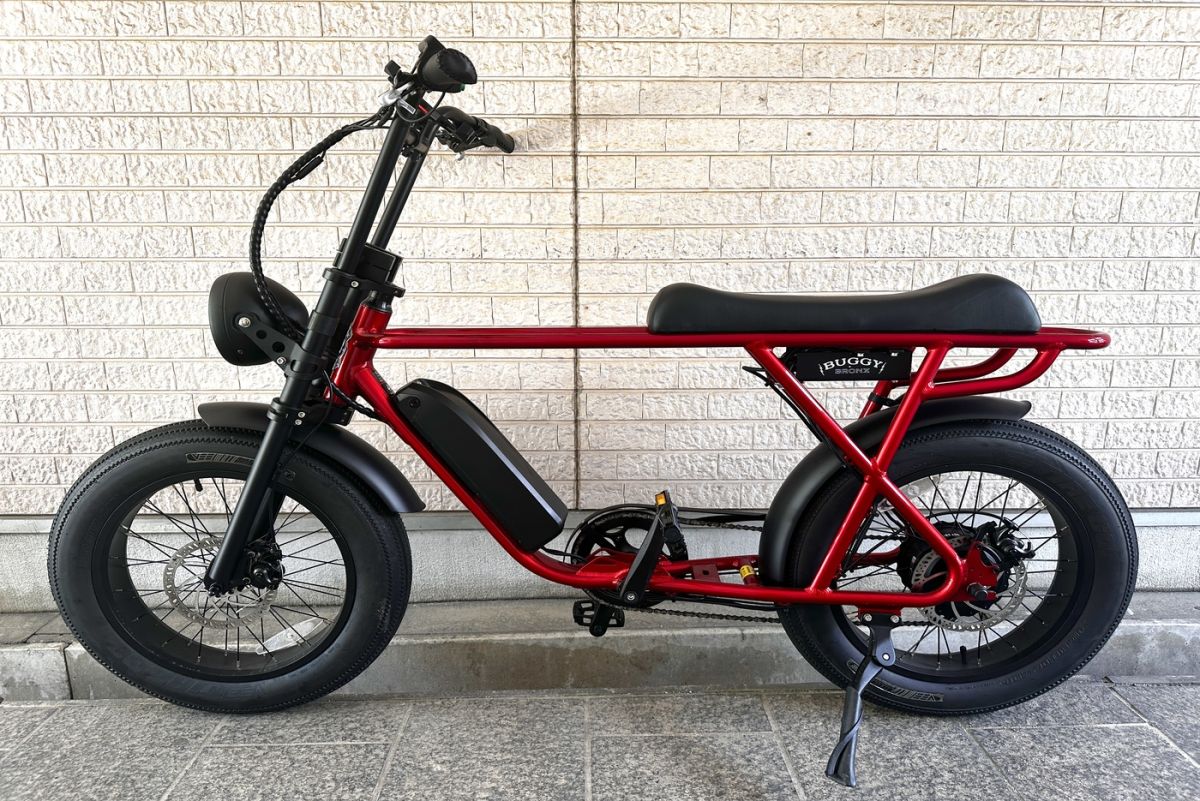 Bronx Buggy 電動8段変速 20インチ MAROON 2-米子レンタサイクル 予約 
